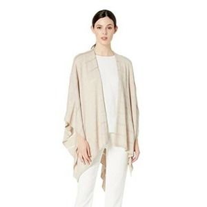 Calvin Klein Knit Shadow Stripe Wrap Shawl One Sz